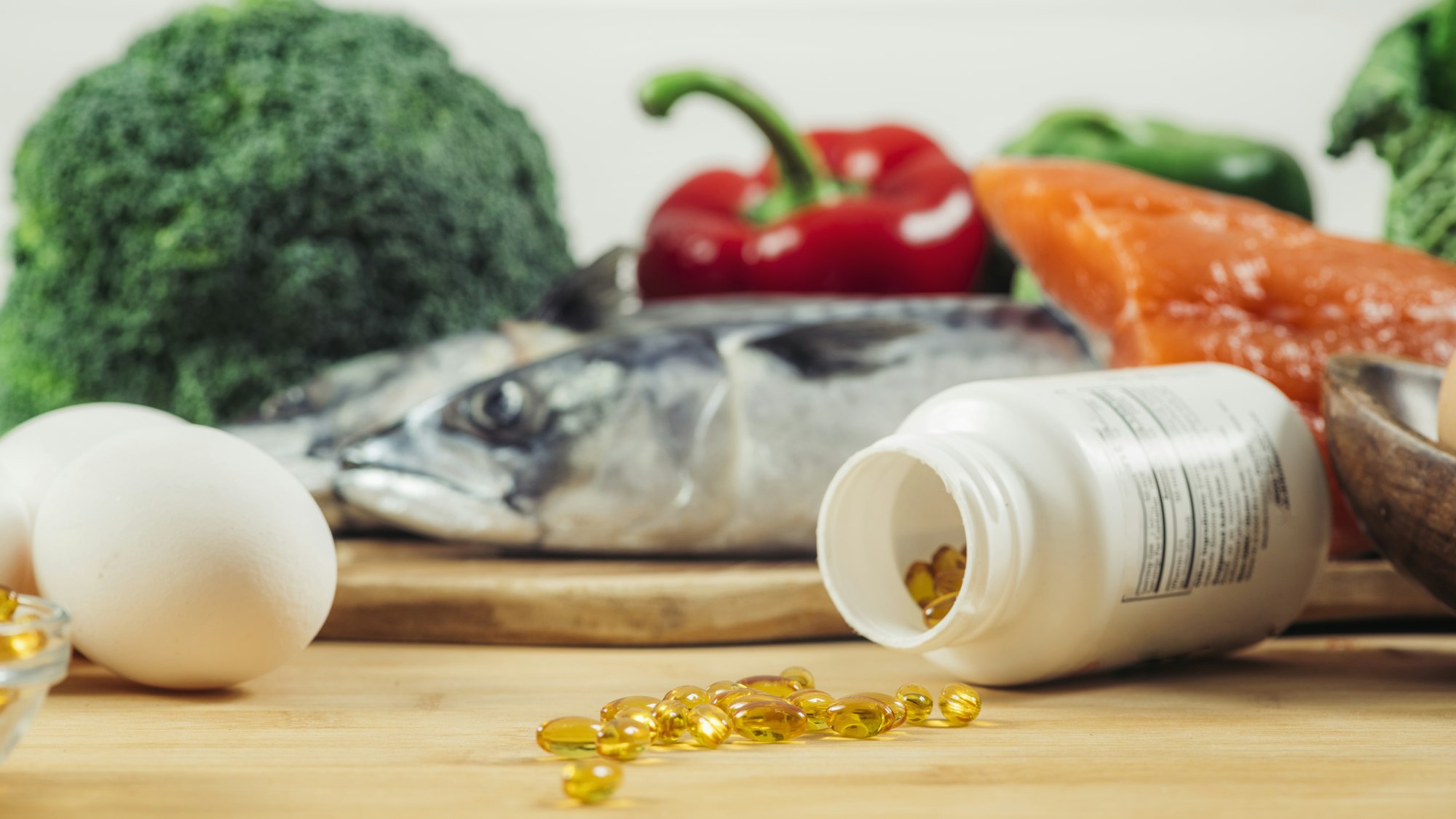 Vitamin D Gel Capsules and Natural Sources of Vitamin D